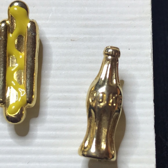 Ice cream cone, hot dog & coke pins NÉW on card - Picture 4 of 6